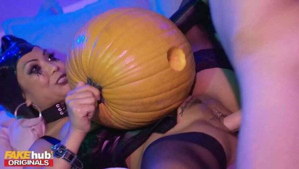 Asian Cutie Polly Pons at College Halloween Party: Pumpkin Pumping & Intimate Encounter - Thailand on girlsasian.net