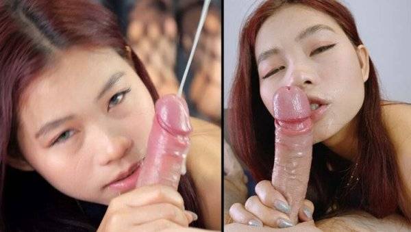 Petite Asian Teen Yumi Gives Amazing Blowjob and Takes Big Cumshot in 4K on girlsasian.net