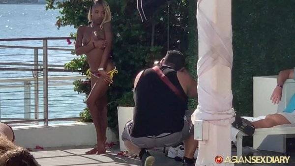 Skinny Black Milf Harmony Cage Fucked By Asian Sex Diary In Miami on girlsasian.net