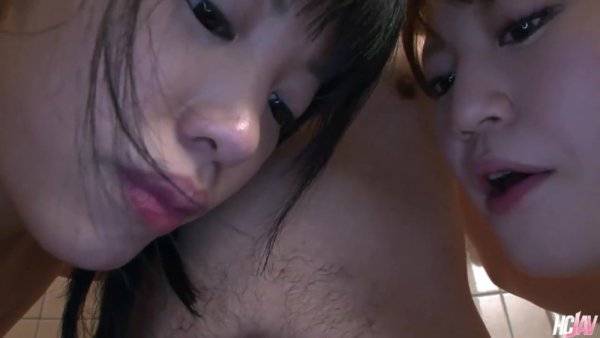 Hot Threesome with Submissive Asian Babes Chiharu Miyasita and Hikari Sakamoto - Japan on girlsasian.net