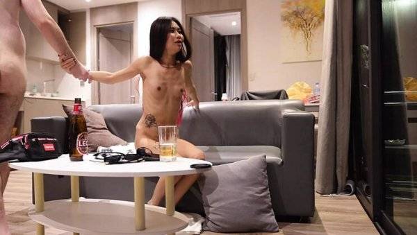 Ultra Skinny Asian Bar Girl Gets Creampie - Small Tits Riding on girlsasian.net