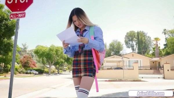 Petite Asian teen Lulu Chu gets fucked hard by her teacher on girlsasian.net
