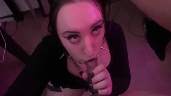 Kitty Suxxx And Asian Daddy - Goth Slut Deepthroats And Sucks Older Asian Cock 6 Min on girlsasian.net
