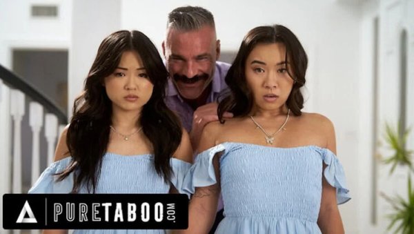 Hot Asian Stepsisters Lulu Chu & Kimmy Kimm Fuck Stepdad Lookalike - Hardcore Threesome on girlsasian.net