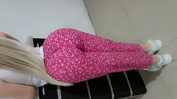 Blonde in pink leggings takes it deep from behind in the gym on girlsasian.net