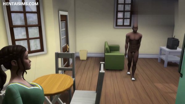 Young brunette catches her naked roommate smoking and takes his big cock in the kitchen on girlsasian.net