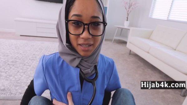 Petite Iranian doctor in glasses examines patient intimately on the clinic bed - Iran on girlsasian.net