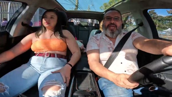 Hitchhiker seduces driver during daylight ride with bold moves and natural charm on girlsasian.net