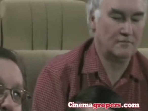Teri Sweet and two men heat up a private cinema lounge on girlsasian.net