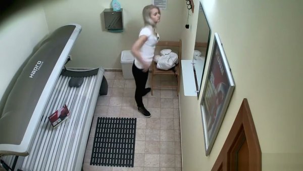 Blonde Czech girl caught on hidden cam stripping in a public solarium - Czech Republic on girlsasian.net