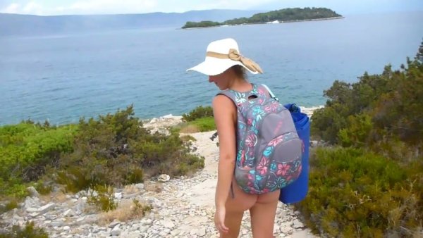 Russian-Croatian beauty Kateryna bares it all on a rocky Croatian shore - Russia on girlsasian.net