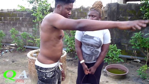 Voluptuous ebony woman and two muscular men entangle in steamy trio at rustic home - India on girlsasian.net