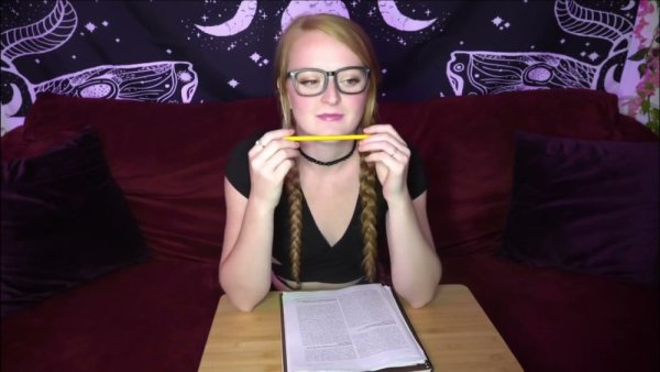 Redheaded college girl with mandala tattoo teases with big black dildo on webcam on girlsasian.net