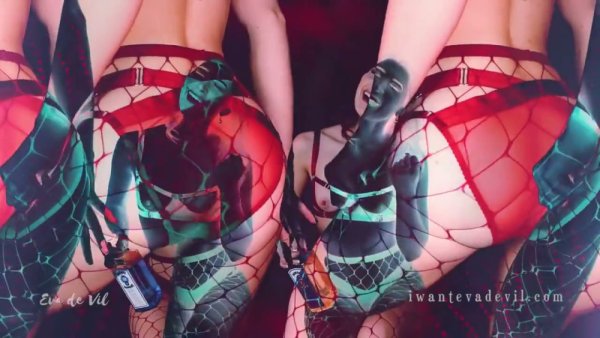 Red-haired woman in fishnets sips rum under hypnosis for solo JOI webcam session on girlsasian.net