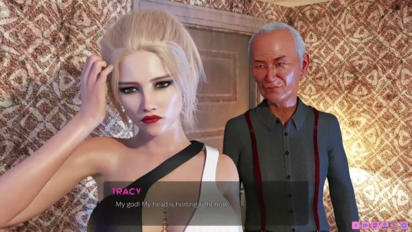 Young blonde seduces gray-haired motel owner in animated fantasy scene on girlsasian.net