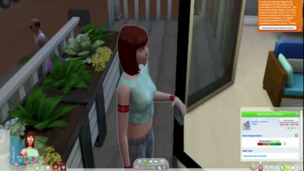 Red-haired MILF with small tits masturbates while being watched through a mirror on girlsasian.net