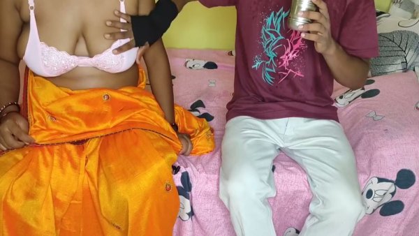 Indian and ebony beauties serve milky tea in lace lingerie before threesome - India on girlsasian.net