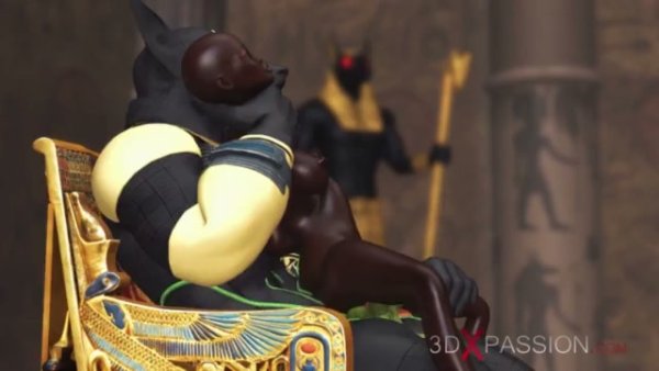 Young submissive serves Anubis in a sacred Egyptian temple - Egypt on girlsasian.net