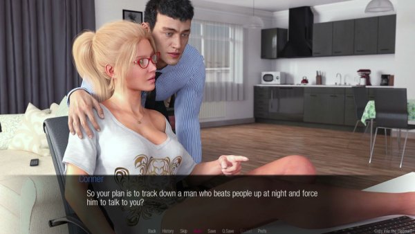 Animated blonde navigates flirtatious office encounters in a 3D adult game - Usa on girlsasian.net