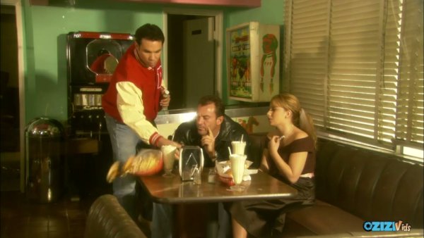 Dark-haired woman in stockings and heels takes on multiple men during her shift on girlsasian.net
