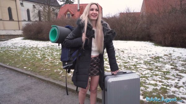 Blonde German public agent cheats with a stranger flaunting her curves - Germany on girlsasian.net